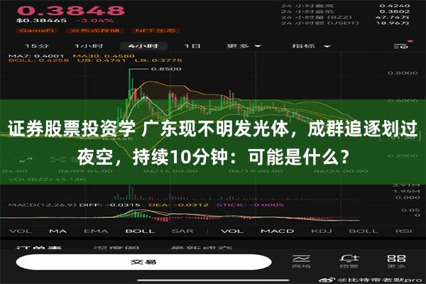 证券股票投资学 广东现不明发光体，成群追逐划过夜空，持续10分钟：可能是什么？