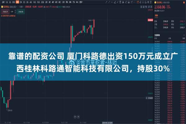 靠谱的配资公司 厦门科路德出资150万元成立广西桂林科路通智能科技有限公司，持股30%