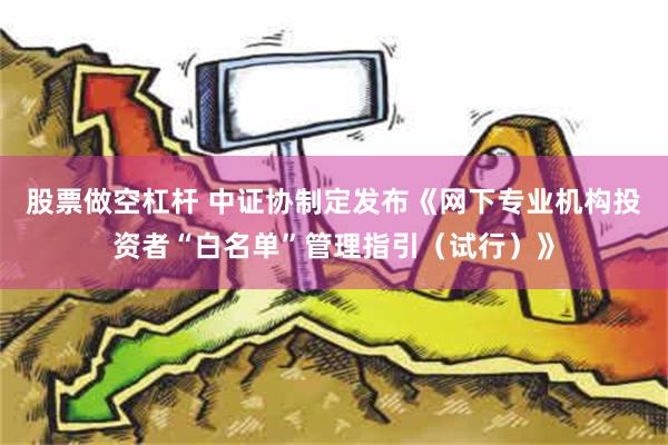 股票做空杠杆 中证协制定发布《网下专业机构投资者“白名单”管理指引（试行）》